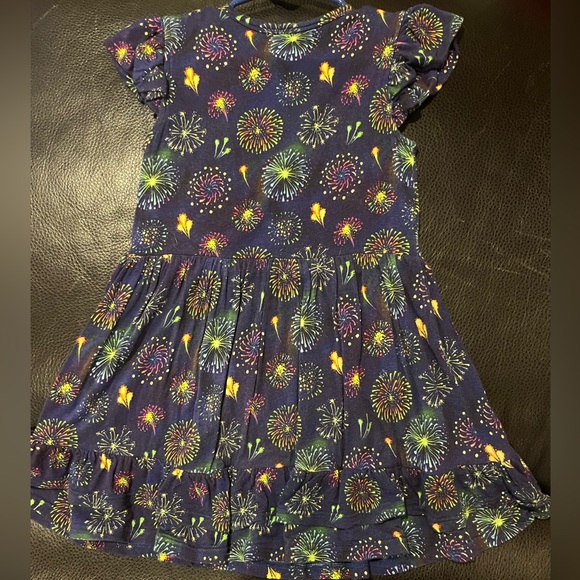 Ollee and Belle bamboo 4T Fireworks twirl dress - Picture 3 of 4